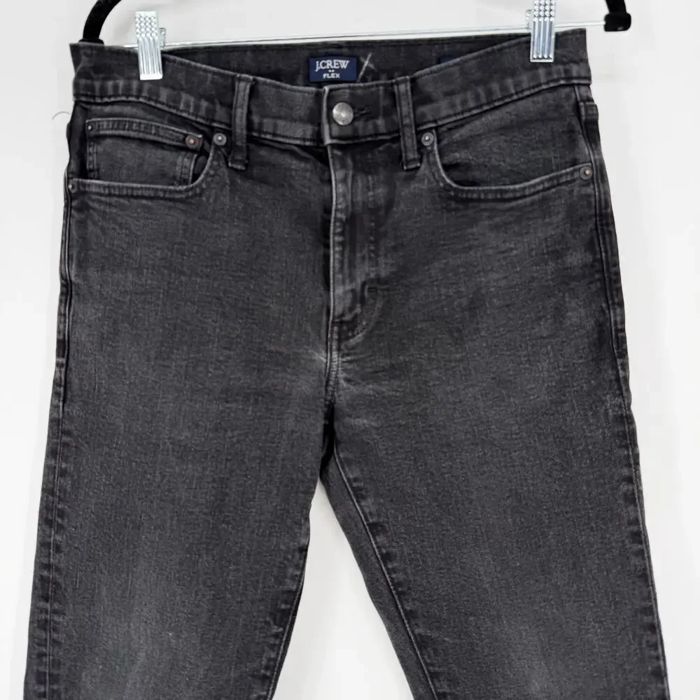 J.Crew Factory Straight Fit Signature Flex Jeans Men's 30x32 Black Stretch